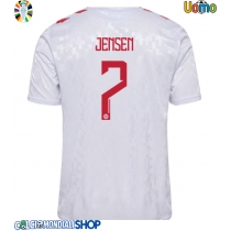 Maglie da calcio Danimarca Mathias Jensen #7 Seconda Maglia Europei 2024 Manica Corta